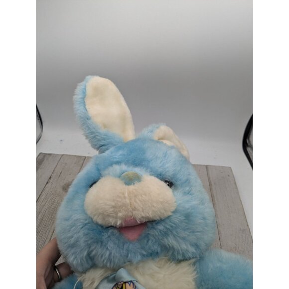 Vintage Cuddle Wit Blue Rabbit Easter Bunny Stuffed Animal 16" - Picture 6 of 6